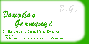 domokos germanyi business card